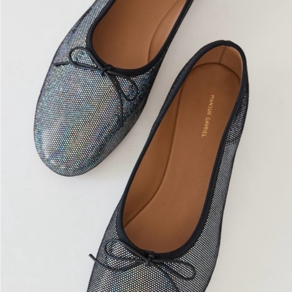 Mansur Gavriel Dream Ballerina Flats Iridescent